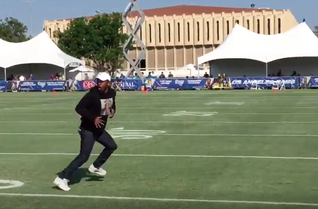 Watch Kendrick Lamar & ScHoolboy Q Show Off Their Football Skills